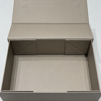 Boîte cadeau pliable écologique FSC avec couvercle magnétique, logo personnalisé, emballage plat pliable pour vêtements, OEM ODM