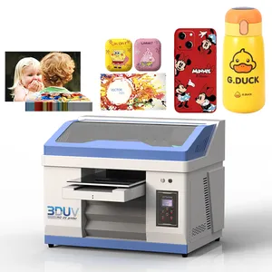 Multifunctionele A3 Printer Draagbare Mini Uv Inkjet Printer Pvc Kaart Telefoonhoesje 30*60 Cm Drukmachine