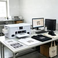 Imprimante DTF de bureau A3 30 cm, tête d'impression simple XP600, vitesse rapide, machine d'impression de t-shirts