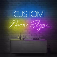 Enseigne néon LED personnalisée alimentée par USB pour taxi/entreprises automobiles, décoration murale pour fêtes, vacances, maison, affichage vidéo multicolore avec télécommande