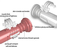 Sexspielzeug für Männer Tragbarer Automatischer Teleskop-Masturbator Becher Männliche Masturbation Taschenmuschi Saugende Sexmaschine Vibrator