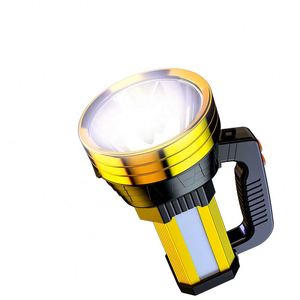 CITICITY Wholesale Powerful Searchlight USB <b>Rechargeable</b> Big Flashlight 6 Modes Multifunctional Waterproof Torchlights - Product Image 1