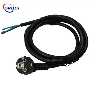 Kabel utama 320 Cee77 ke Iec kabel daya dengan kunci pengaman Iec60320 sudut kanan 90 derajat C13 soket