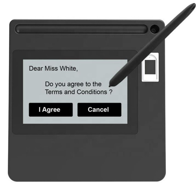 Slim Electronic Large Screen Signature Pad