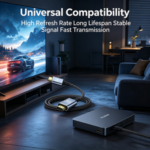 8K 60Hz HDMI 2.1 电缆 4K 240Hz 超高清 HDR 编织 HDMI 电缆 高速高清电视线 适用于 PS5 PS4 Xbox 显示器 电视 投影仪 游戏 - Product Image 4