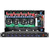 Amplificateur de puissance professionnel de classe D 150W * 8 RMS Amplificateur LED audio de taille 1U