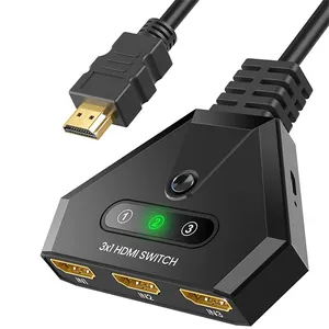 Hoge Kwaliteit 3X1 Hdm1 Schakelaar Met Kabel 4K 30Hz 3d 1080P Hdcp2.2 Hdm1 Schakelaar 3 In 1 Uit Voor Ps5 3-poort Hdm1 Switcher