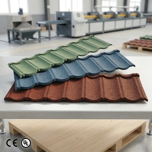 Tegola Metallica Moderna Rivestita in Pietra - Durevole, Impermeabile, Ignifuga e Antivento per Parchi, Scuole e Progetti Governativi in Medio Oriente - Product Image 1
