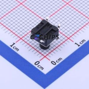 TS6675TP Tactile Switch SMD-4P,6x6mm Switch Single Pole Single Throw Round Button 2.6N Vertical Mount - Product Image 2
