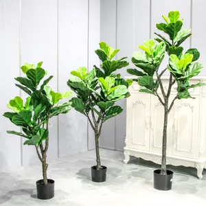 צמחים מלאכותיים עץ בית תפאורה בונסאי עץ פלסטיק צמחים סירי גן גינון מודרני מזויף צמחים מקורה פאלם
