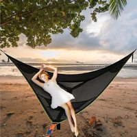 Hamac double portable en parachute pour le camping en plein air, hamacs de jardin, loisirs, voyage, balançoire suspendue