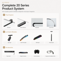 Système d'éclairage encastré sur rail LED DALI HomeKit, spots magnétiques dissimulés en alliage d'aluminium pour galeries et hôtels