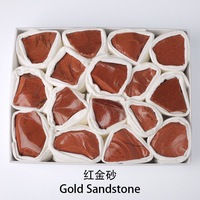 Vente en gros de coffret cadeau en pierre de guérison en cristal brut fait à la main poli sur le thème de l'amour