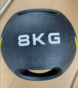 热销定制徽标橡胶 Slam Medicine Ball 健身球，用于力量训练，带两个手柄，双握把，多种颜色可供选择 - Product Image 2