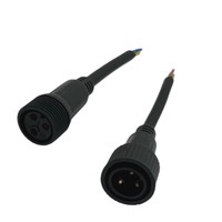 Câble adaptateur automobile étanche IP65 modèle M29 mâle/femelle, connecteur électrique à 3 broches avec terminal en cuivre et boîtier en PVC