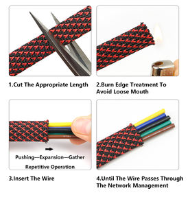 PET-6MM heißer Verkauf farbige verstellbare Kabel hülse geflochtene erweiterbare Kabel management hülsen Schutzhülle für Kabel - Product Image 6