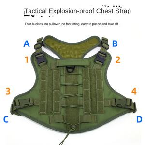 Arnés de <span class=keywords><strong>Collar</strong></span> para Perro Ajustable, Resistente al Agua, Ecológico, de Nailon Táctico, Nuevo, para Exteriores, para Perros Medianos y Grandes - Product Image 5