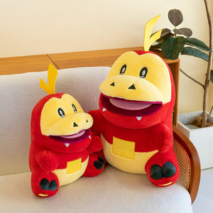 Factory Wholesale New Cartoon Plush Toy Doll of the <b>Fire</b> Crocodile Soft Plush Toys Dolls Gift for Children Soft Cute Doll Toy - Product Image 1