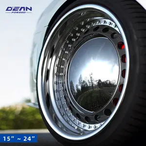 Dean dd003p2 bánh xe mạ điện cổ điển tùy chỉnh 15 đến 22 inch bánh xe rèn 4x100 5x100 6x114.3 5x130 6061 Hợp kim nhôm