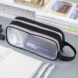 Estuche Portátil de Poliéster con Múltiples Compartimentos para Material Escolar, Ventana Transparente, Plegable, para Lápices y Artículos de Uso Especial - Product Image 3