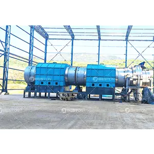 Beston Group Crop Recycling Machine Rice Husk Straw Continuous Rice Hull Carbonization Plant to Charcoal