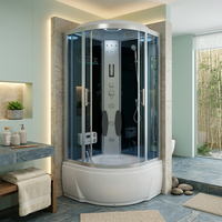 Cabine de douche intelligente antibactérienne à fermeture douce, cabine de douche massante pour centre de réadaptation