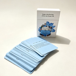 Cartes d'affirmation personnalisées en gros, impression de logo, cartes flash éducatives, jeu de cartes motivantes pour la santé mentale - Product Image 2