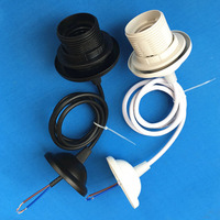 Kit de lampes plafonniers suspendues avec câble, prise de courant, e27, e14, 1m, 100 pièces