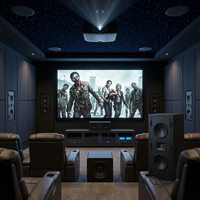 Nuevo Sistema de Altavoces para Cine en Casa - Altavoces Metálicos de Alta Gama, Unidad de Bajos de 5.5 Pulgadas, Altavoces 5.1 de Pared