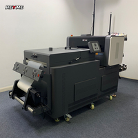 Dual zwei i3200 4720 Druckkopf drucker 60 45 30 cm T-Shirt Logo Druckmaschine mit DTF Shaking Powder Machine