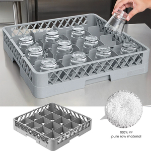 Nhà Hàng mountable lưới ngăn khác nhau lưu trữ uống kính giá nhà bếp tùy chỉnh tổ chức Giá nhựa kính giá - Product Image 2