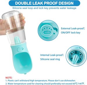 Borraccia per Cani da 20oz per Sublimazione, Portatile per Esterni, Personalizzabile, con Dispenser in Silicone - Product Image 3