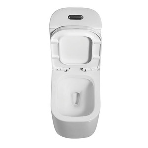 WC monobloc en céramique moderne avec siphon <span class=keywords><strong>double</strong></span> trappe, sanitaires de salle de bain - Product Image 4