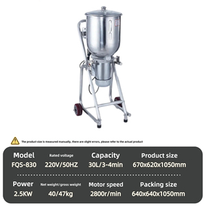 Gran oferta, batido de jugo de fruta fresca de acero inoxidable de 30L, mezclador de hielo, máquina exprimidora, licuadora industrial comercial de alta resistencia - Product Image 6