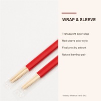 Palillos de Bambú Biodegradables con Funda de Papel Personalizada para Restaurantes Ecológicos, Comida para Llevar y Servicios de Catering