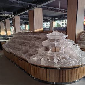 Nouveau design étagères en bois table de récipient de collation en vrac pour supermarché et magasin de collation présentoir à collation - Product Image 5