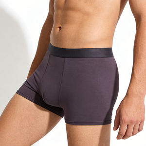 <span class=keywords><strong>Boxer</strong></span> en coton doux et soyeux, respirant, sans étiquette, taille élastique, pour occasions formelles, sous-vêtements pour hommes et femmes - Product Image 5
