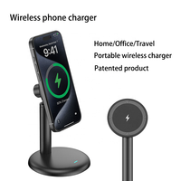 Cargador Inalámbrico Magnético para iPhone 15 Pro Max, Cargador Rápido para Teléfono Móvil, PD 3.0, 15W