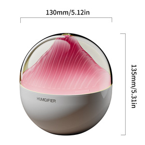 Ultrasonic <b>Humidifier</b> 130mm 5.12in With Night Light For Desk Bedroom Use - Product Image 1