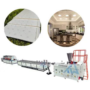 Máquina de extrusión de panel de techo hueco de PVC Línea de producción de tablero de techo de PVC brillante