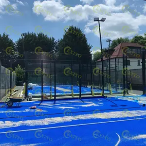 EXITO 2024 Venta caliente Cancha de Pádel panorámica Canchas De Padel Cancha de tenis de Pádel al aire libre para la venta