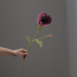 <span class=keywords><strong>Fleur</strong></span> de pavot artificielle en PU à tige longue de 24 pouces, effet toucher réel, pour centre de table, bouquet, décoration de maison - Product Image 4