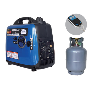Inversor silencioso portátil, generador de arranque remoto eléctrico, doble combustible, LPG, LNG, CNG, Biogis, generadores de retroceso para uso doméstico - Product Image 1
