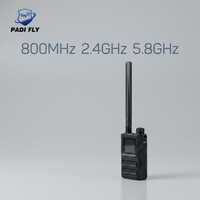 Scanner de fréquence portable multi-bandes personnalisable 800 MHz 2,4 GHz 5,8 GHz, système de détection sans fil professionnel 1-2 KM