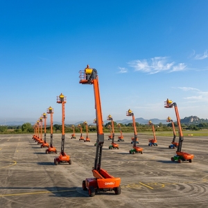 Nacelle élévatrice électrique DINGLI BT28ERT 28,6 m, 454 kg, <span class=keywords><strong>charge</strong></span> rapide en 1,5 heure, 4 jours d'autonomie, pour terrains accidentés - Product Image 2