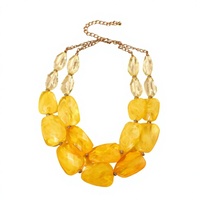 Nouveaux colliers multicolores en résine à plusieurs couches, bijoux fantaisie de haute qualité pour femmes, accessoires de mode pour les fêtes, style bohème