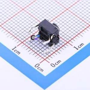 SKHHAKA010 Tactile Switch Through hole Component (THT)-4P,6x6mm Switch Single Pole Single Throw Round Button Through Hole 6mm - Product Image 2