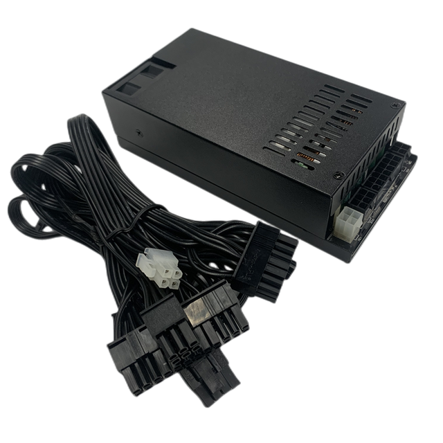 Green Leaf 100-240V 401W-500W Full Modular Mini ITX Active PFC Black Sleeve Fan 40mm PSU 1U Server Desktop 20+4Pin
