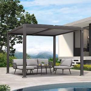 <span class=keywords><strong>Pergola</strong></span> in Alluminio Motorizzata Youya per Terrazza e <span class=keywords><strong>Balcone</strong></span>, <span class=keywords><strong>Pergola</strong></span> in Alluminio con Lamelle Orientabili per Giardino - Product Image 1
