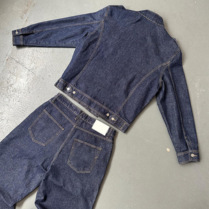YSJY Vêtements de haute qualité, tenues personnalisées, ensembles de veste en <span class=keywords><strong>jean</strong></span> deux pièces, costume en <span class=keywords><strong>jean</strong></span>, ensemble en <span class=keywords><strong>jean</strong></span> vintage délavé, ensemble en <span class=keywords><strong>jean</strong></span> baggy pour hommes - Product Image 3